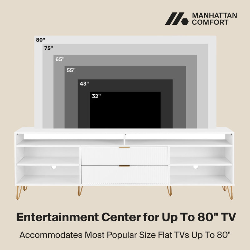 Manhattan Dumbo - Fluted TV Stand