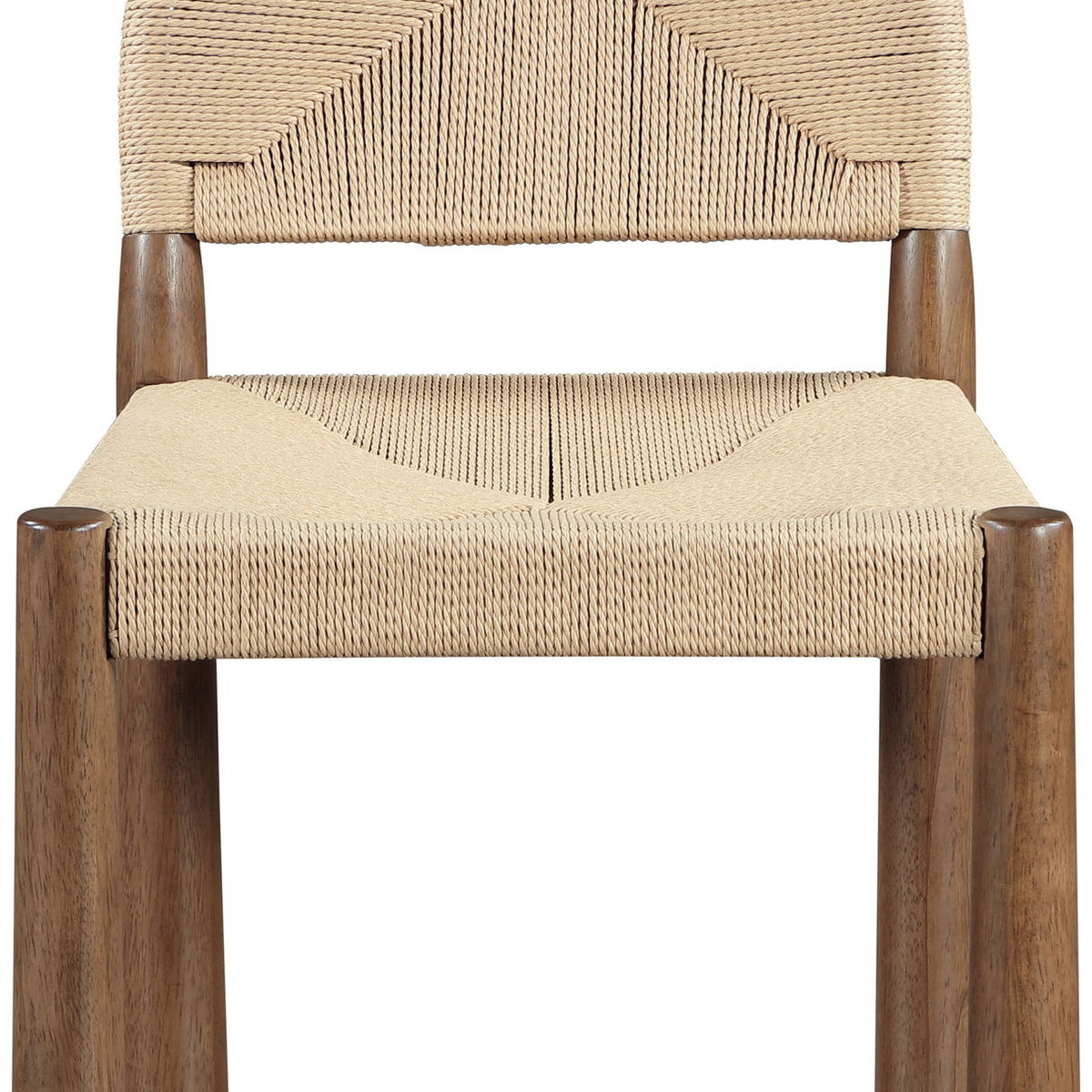 Bohemia - Woven Seagrass Cord And Solid Wood Dining Chair (Set of 2) - Beige
