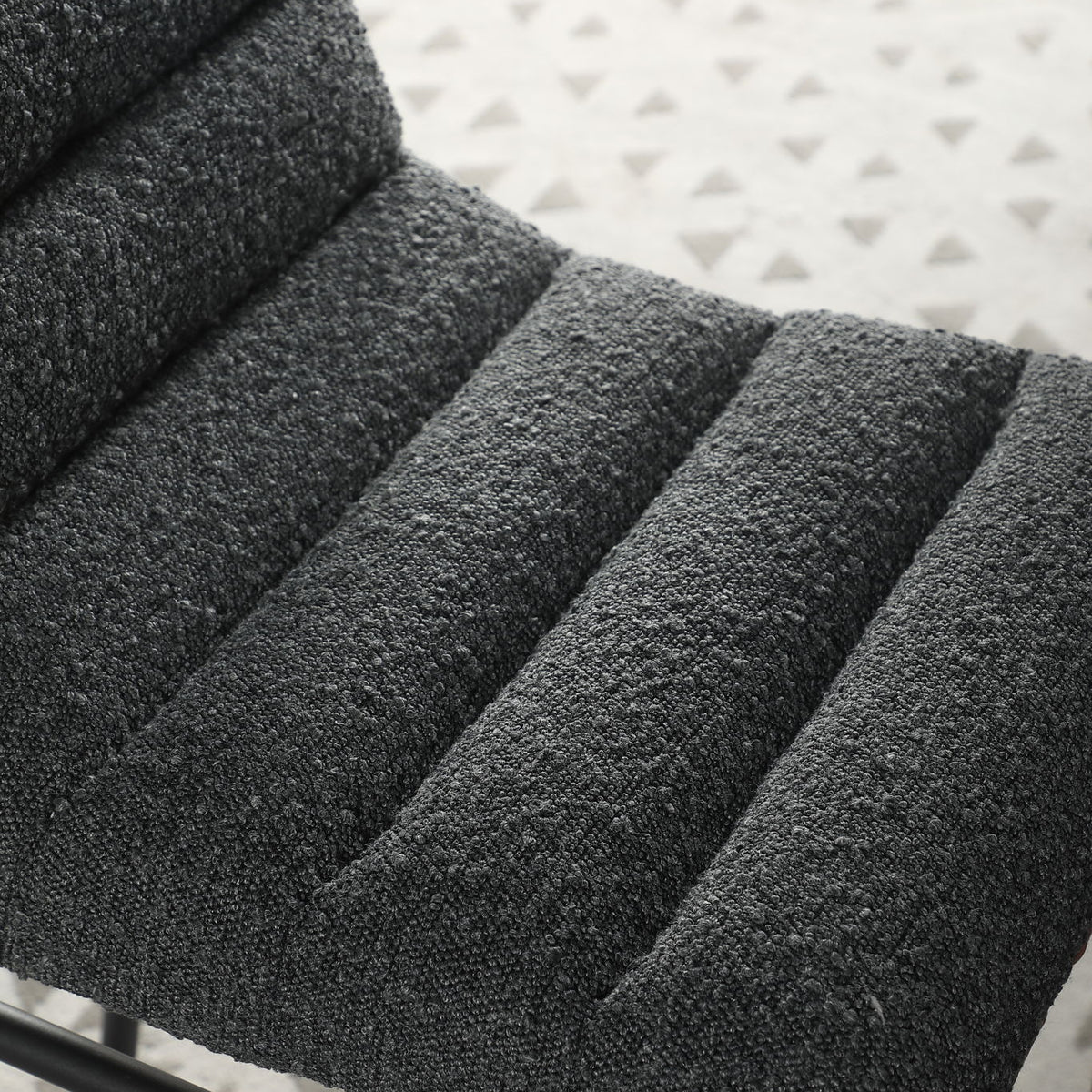 Lahni - 17" Boucle Fabric Counter Height Chair