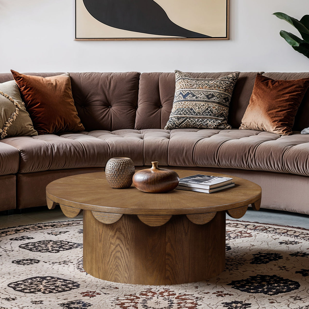 Dahlia - Oak Veneer Table