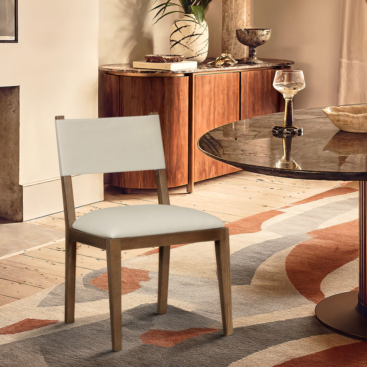 Avon - Vegan Leather Dining Side Chair (Set of 2)