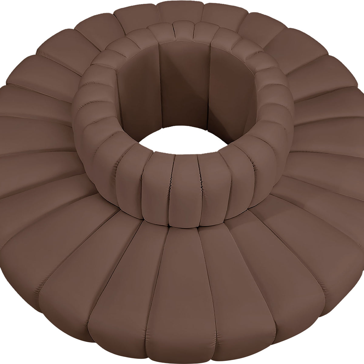 Arc - Faux Leather 8 Piece Round Modular Sofa