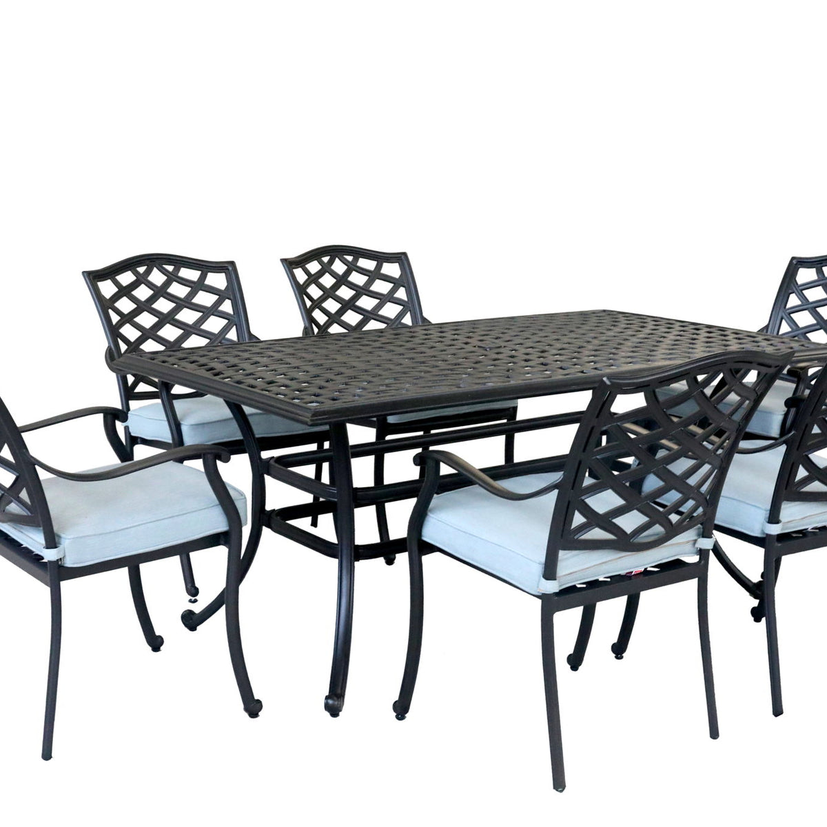 Aluminum Rectangular Dining Set