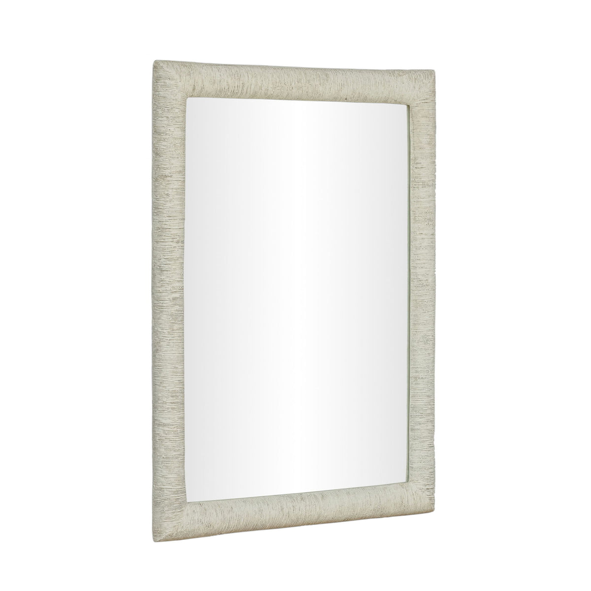 Orpheus - 34" x 47" Ribbed Rectangular Wall Mirror - Faux Stone