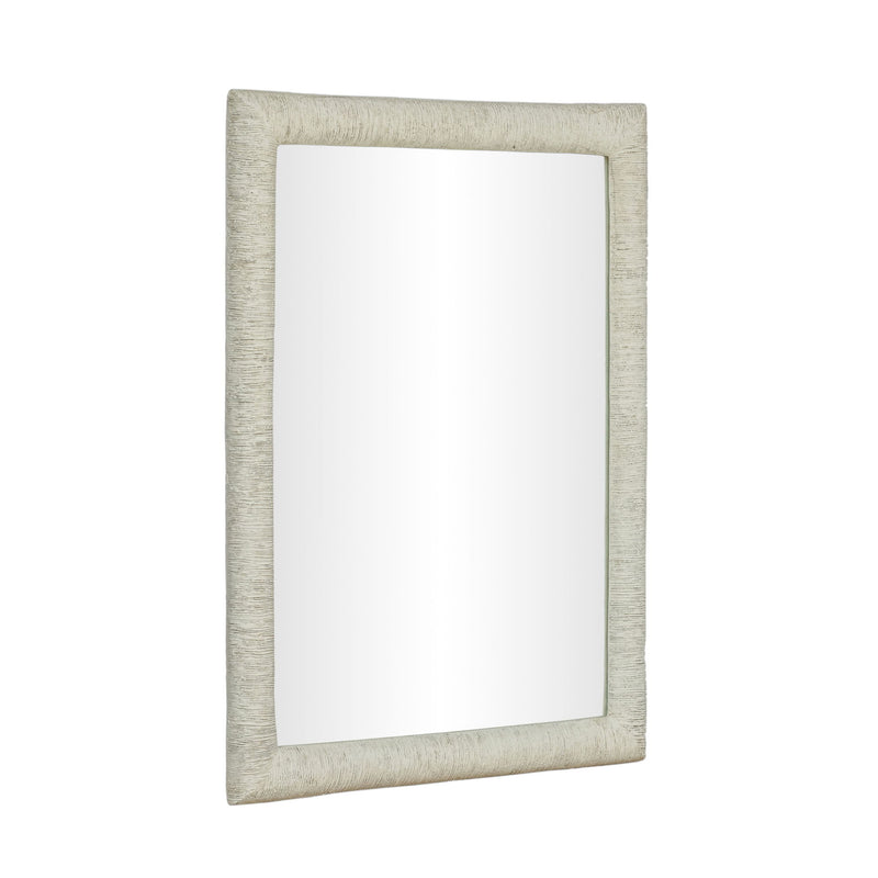 Orpheus - 34" x 47" Ribbed Rectangular Wall Mirror - Faux Stone