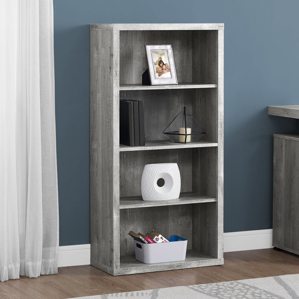 5 Tier For Office Bookshelf, Bookcase, Etagere, Contemporary & Modern