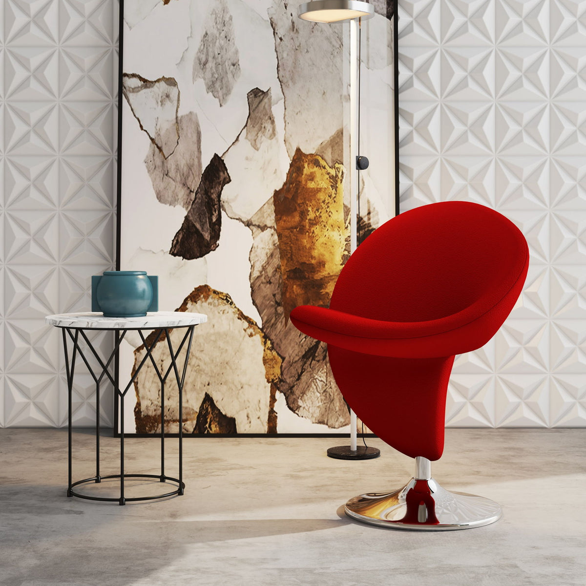 Manhattan Curl - Swivel Lounge Chair