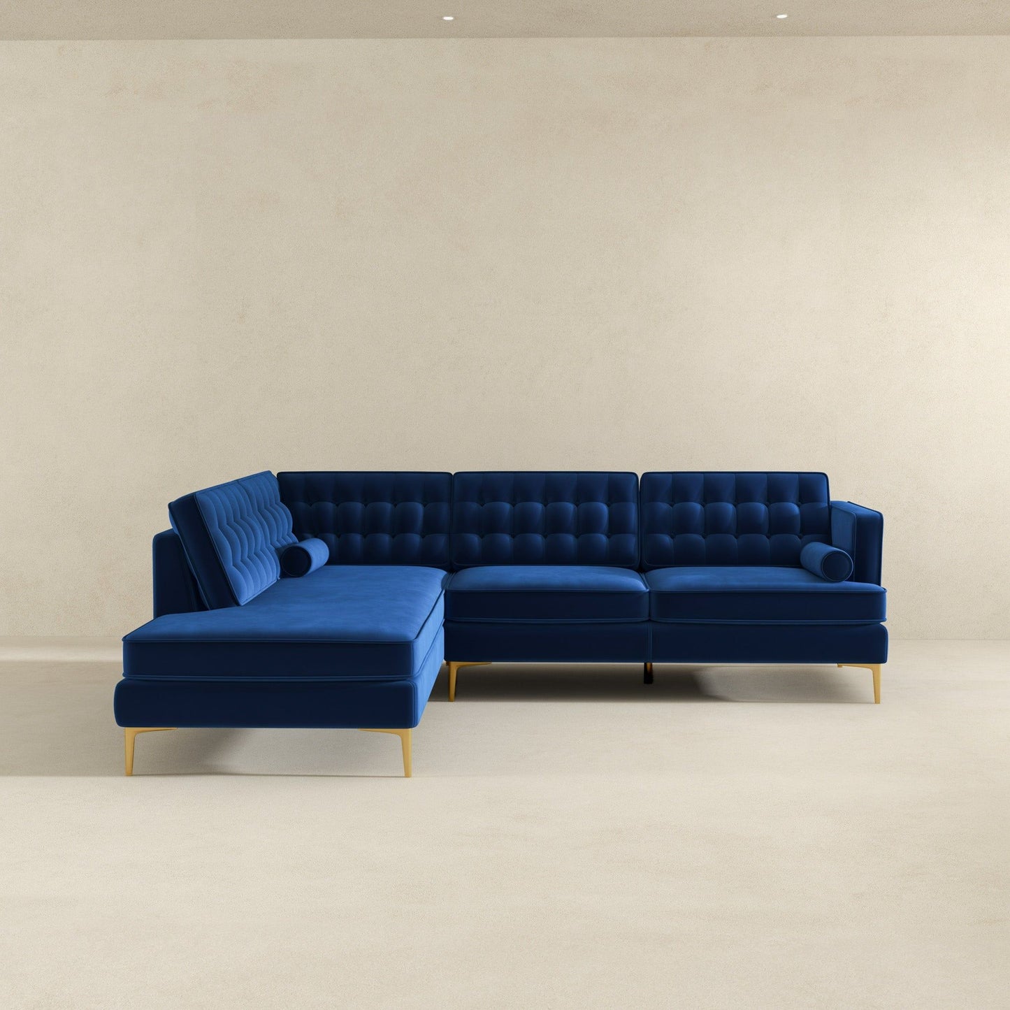 Brooke - Velvet Sectional Sofa