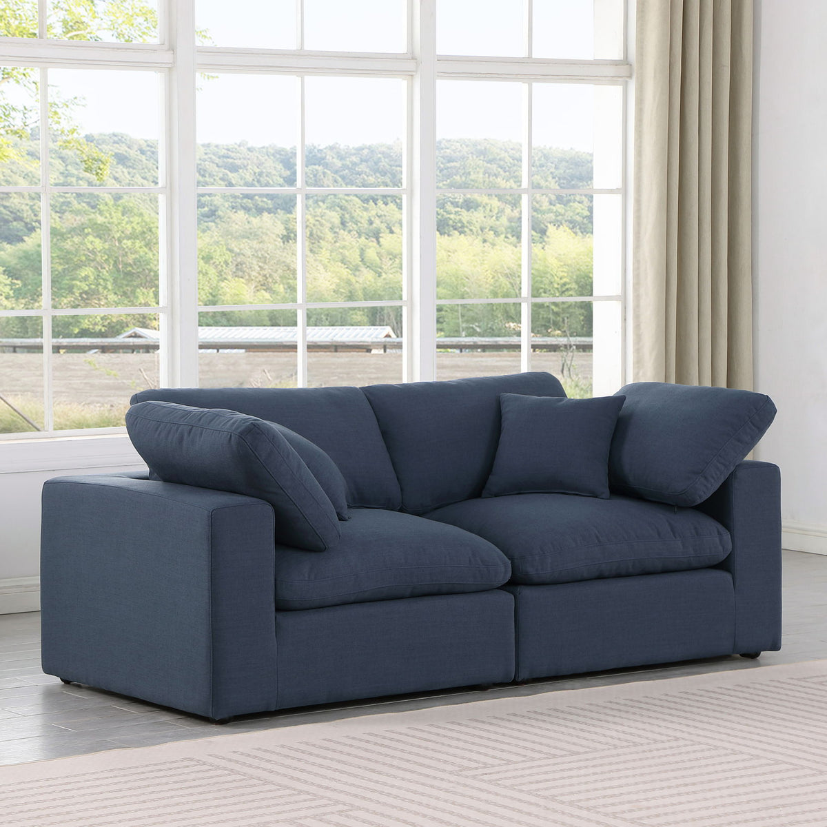Comfy - Linen Modular Sofa 2 Seats