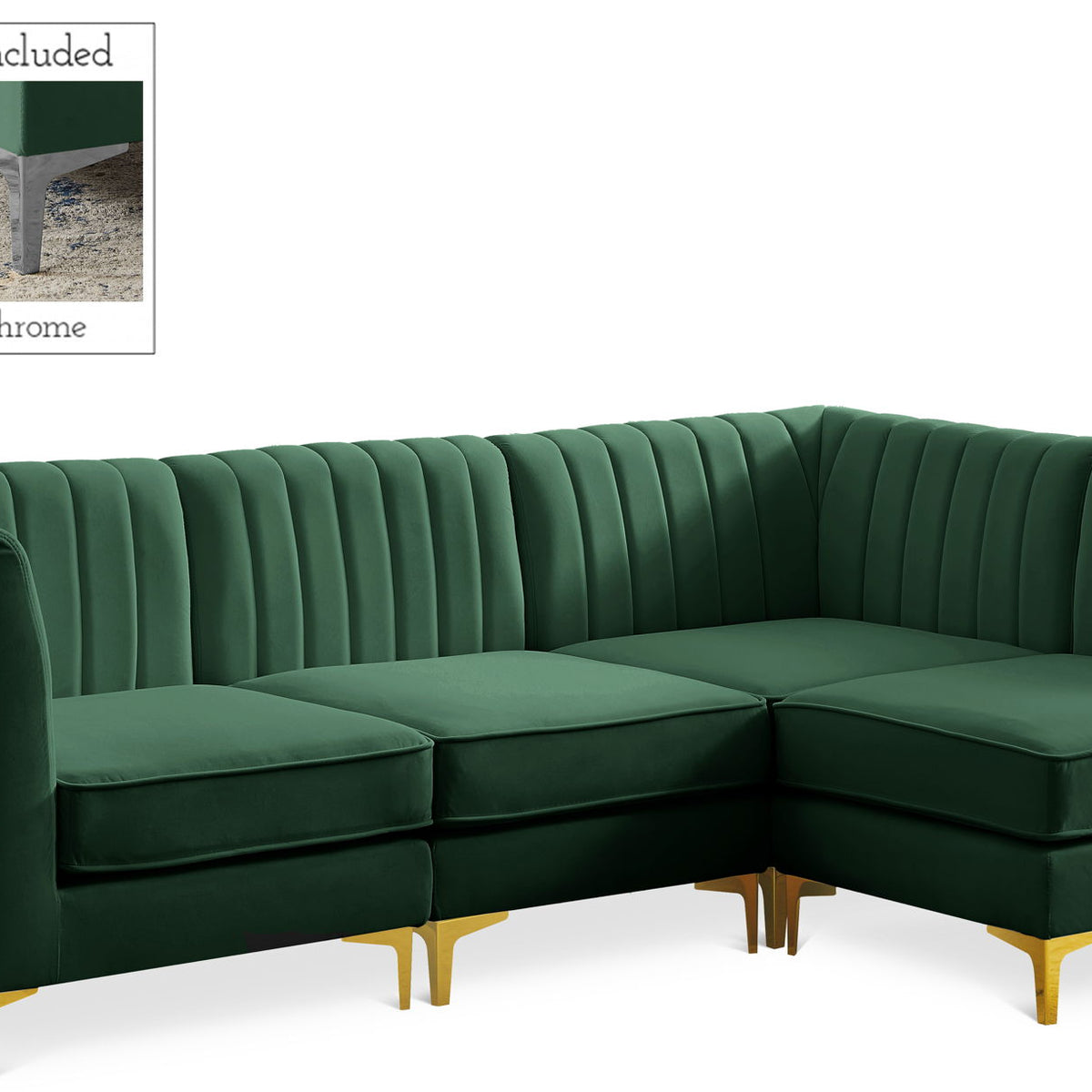 Alina - 4 Piece Modular L-Shaped Sectional