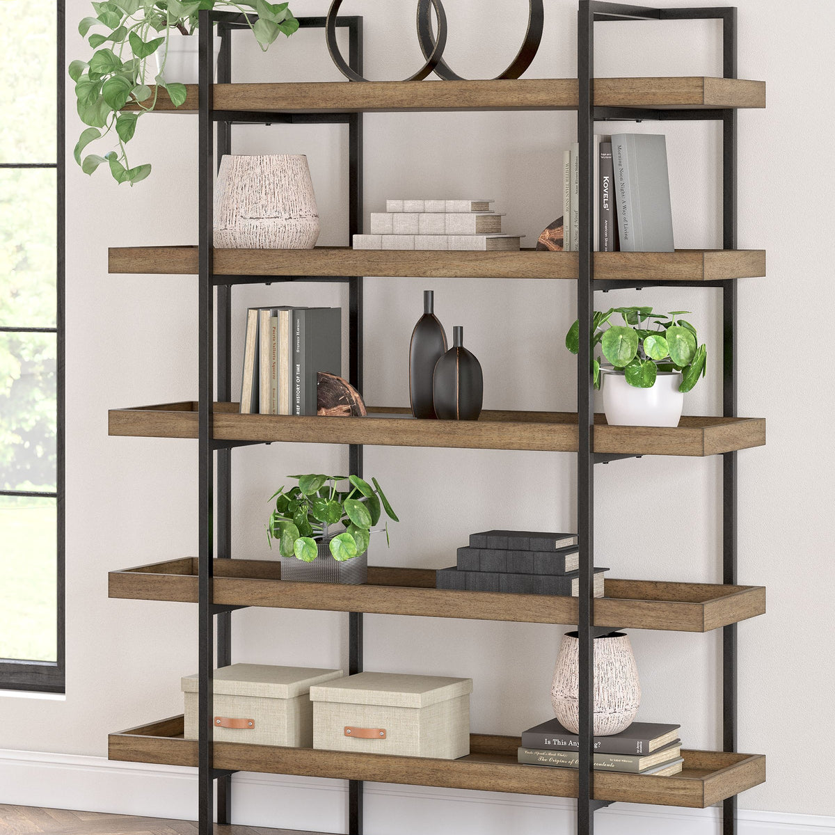 Montia - Bookcase - Light Brown
