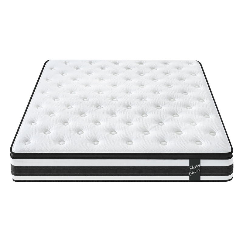 12" Breathable Hybrid Mattress, Memory Foam, Individual Pocket Springs