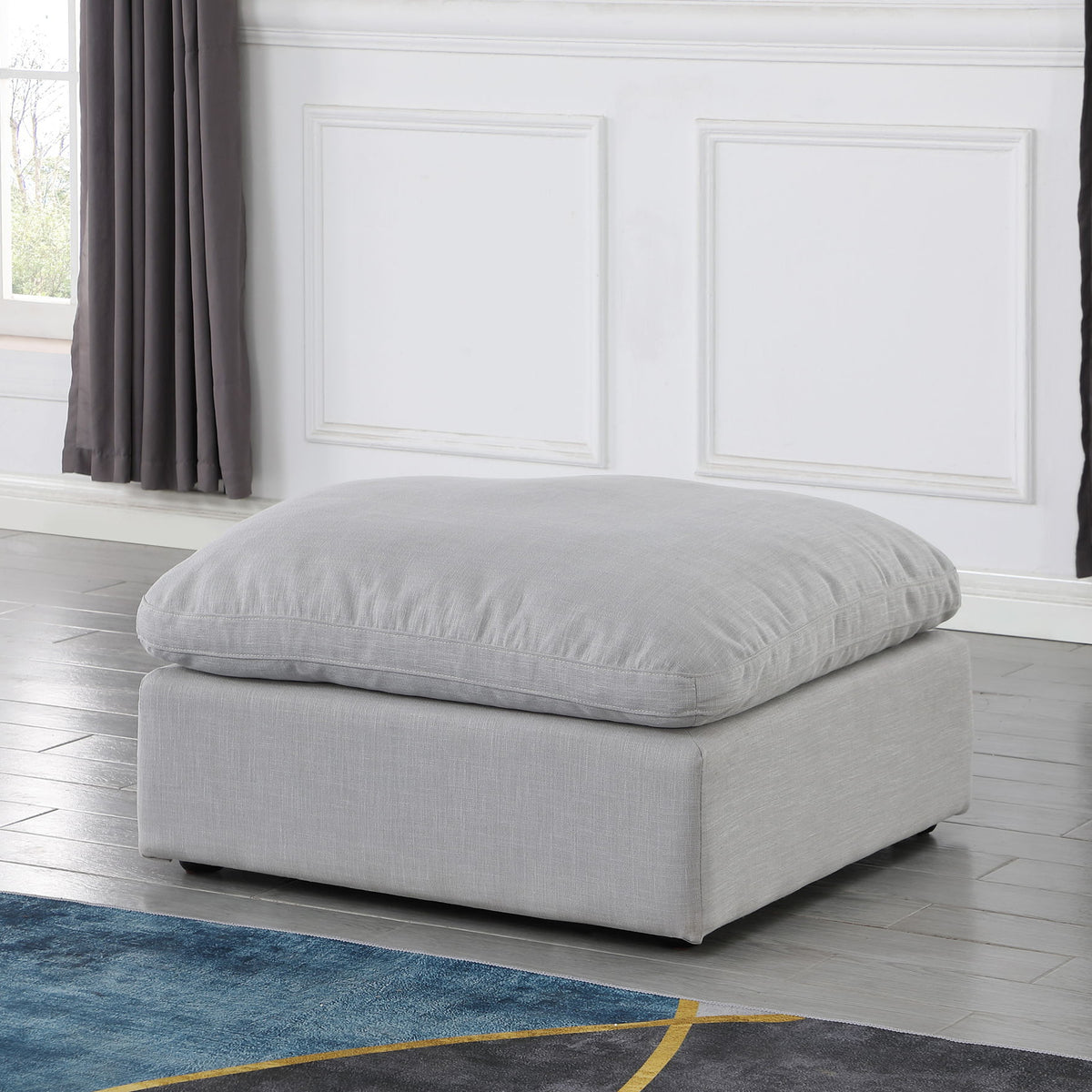 Indulge - Linen Ottoman