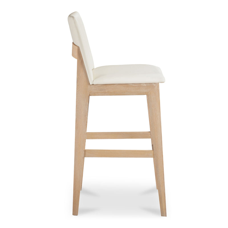 Deco - Barstool - White / Light Brown