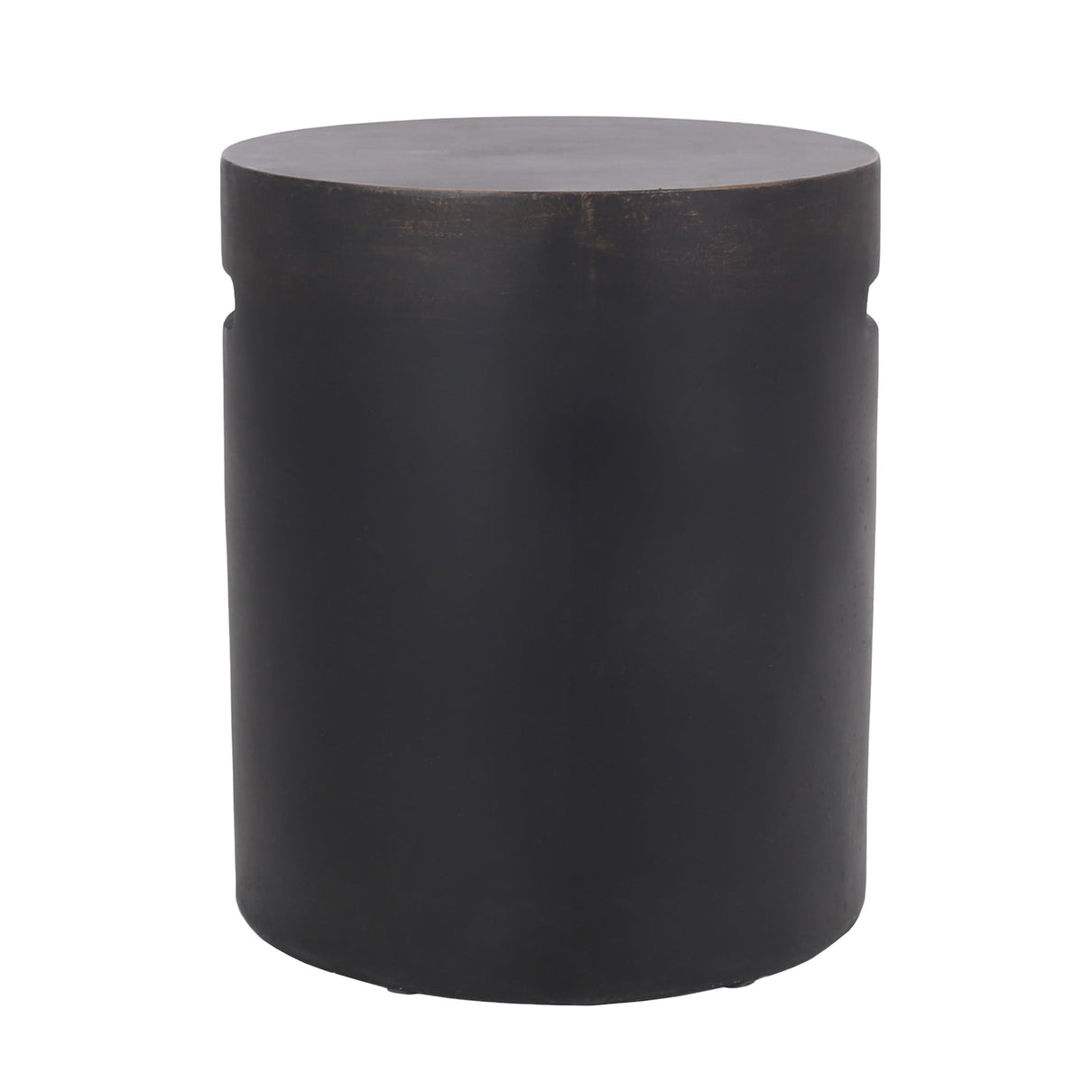 Outdoor End Table With Cutout Handle - Copper