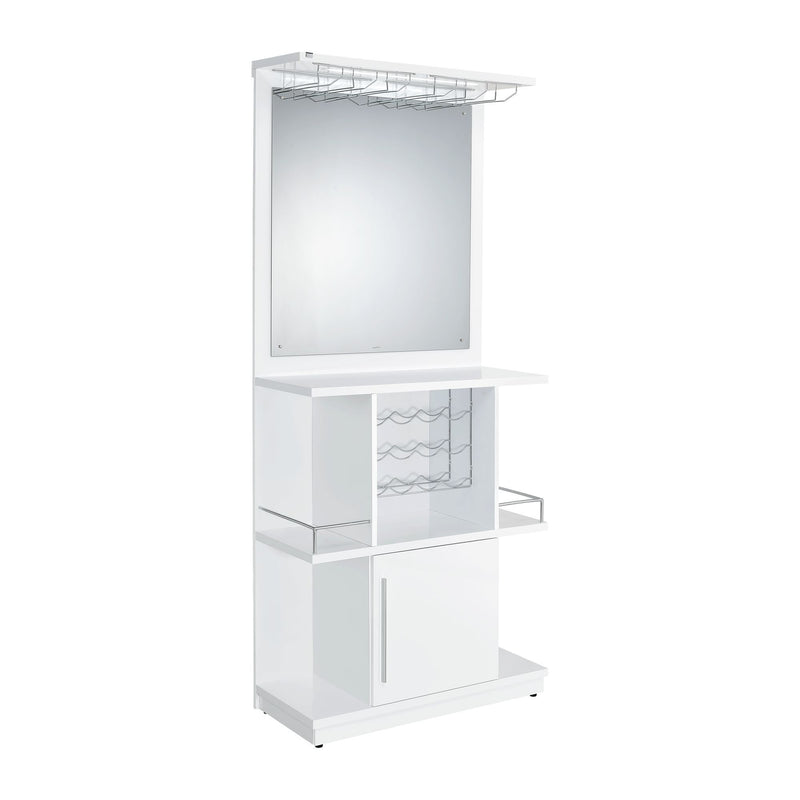 Wendolyn - Wine Cabinet With Light - Glossy White