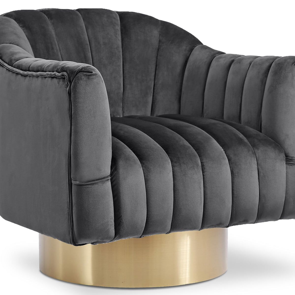 Farrah - Accent Chair with Gold Base