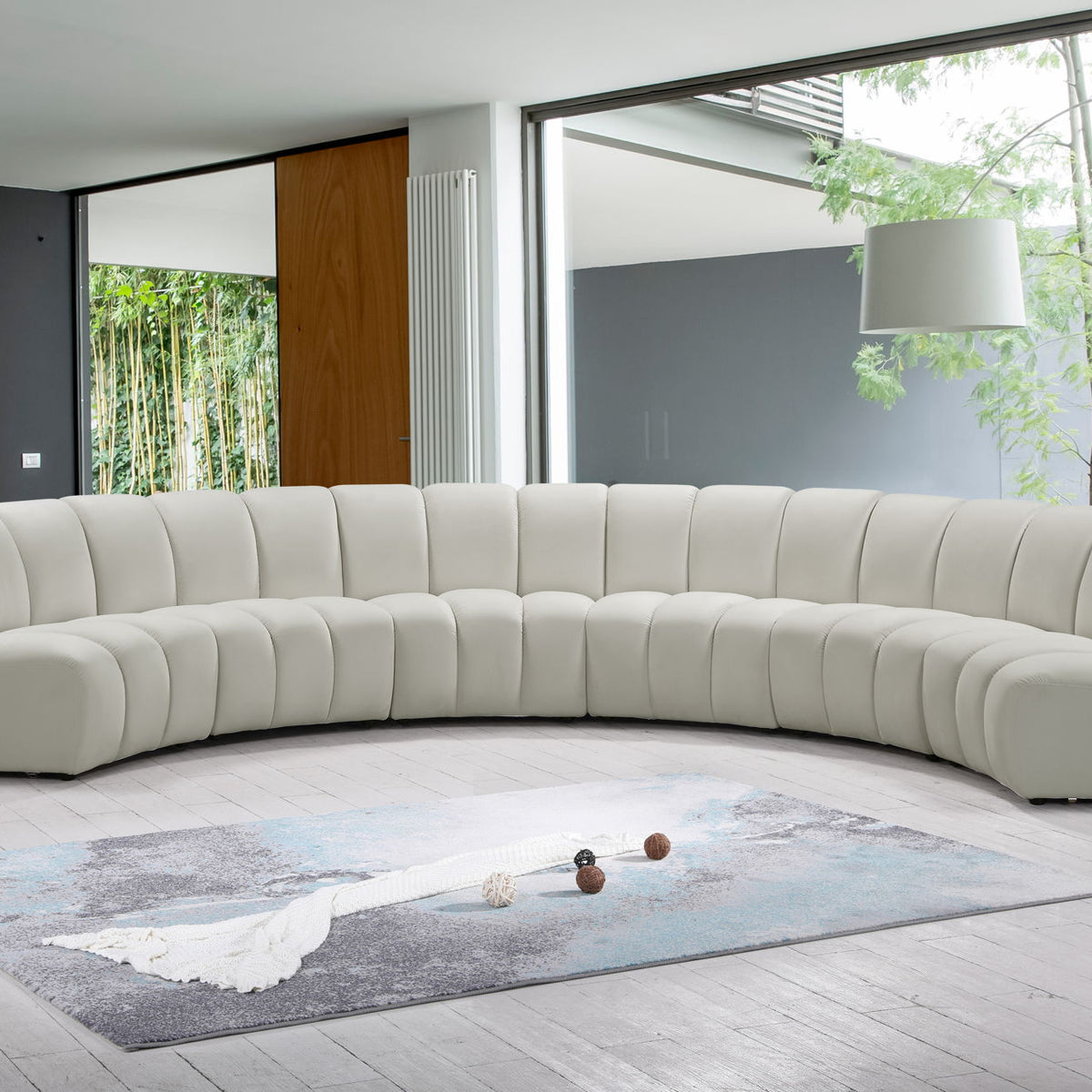 Infinity - 6 Piece Velvet Modular Sectional