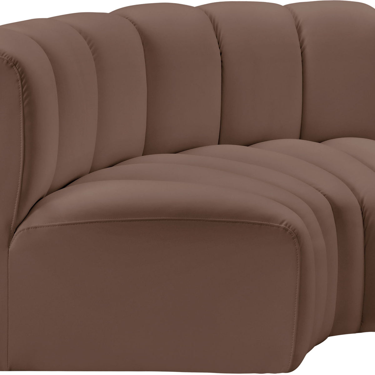 Arc - Faux Leather 2 Piece Modular Sofa