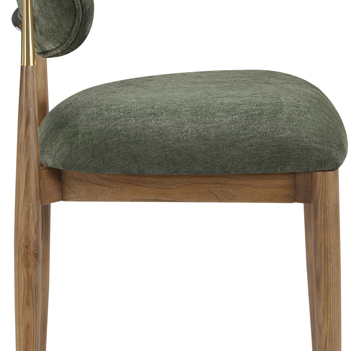 Riccio - Fabric Dining Side Chair (Set of 2) - Walnut Frame