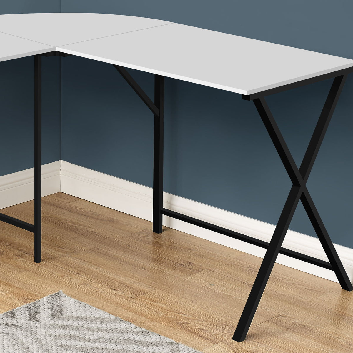 Computer Desk, Home Office, Corner, L Shape, Laptop, Contemporary / Modern