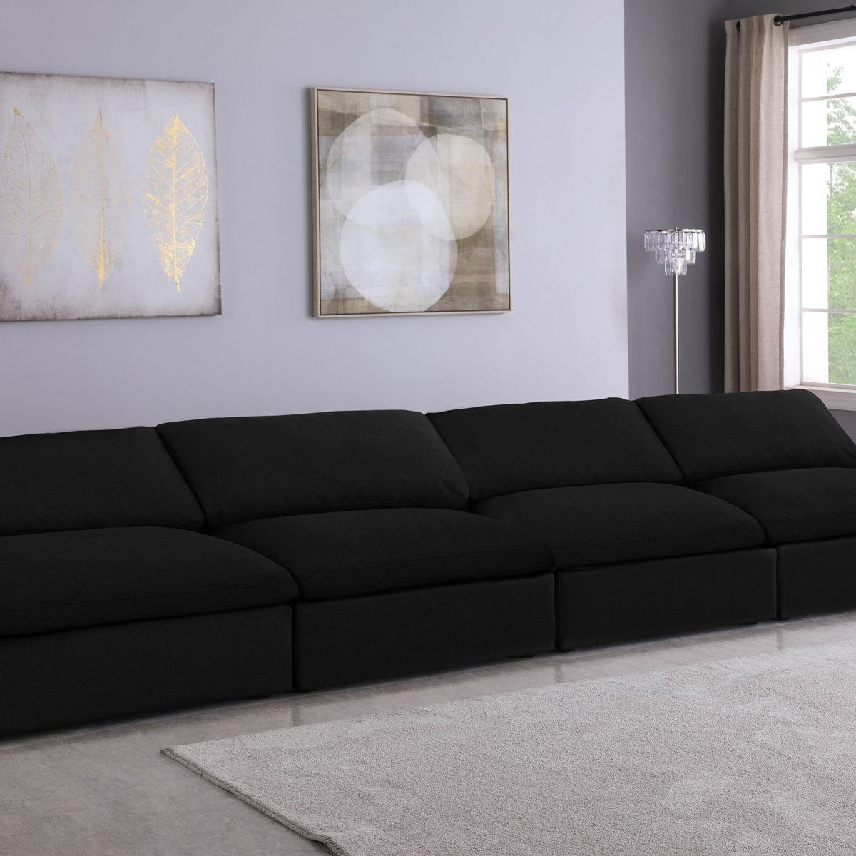 Serene - Modular Armless 4 Seat Sofa