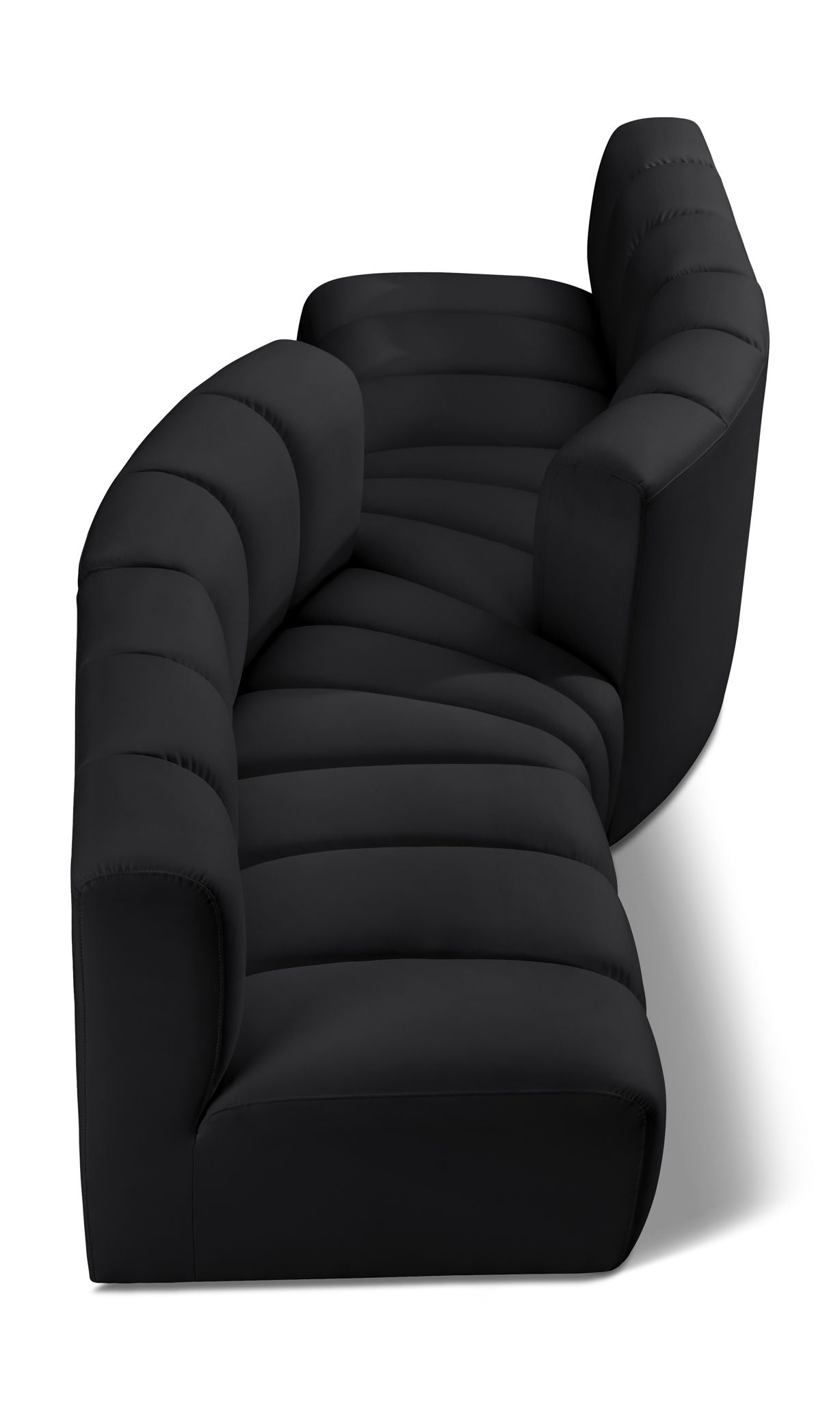 Arc - Faux Leather 4 Piece Sofa