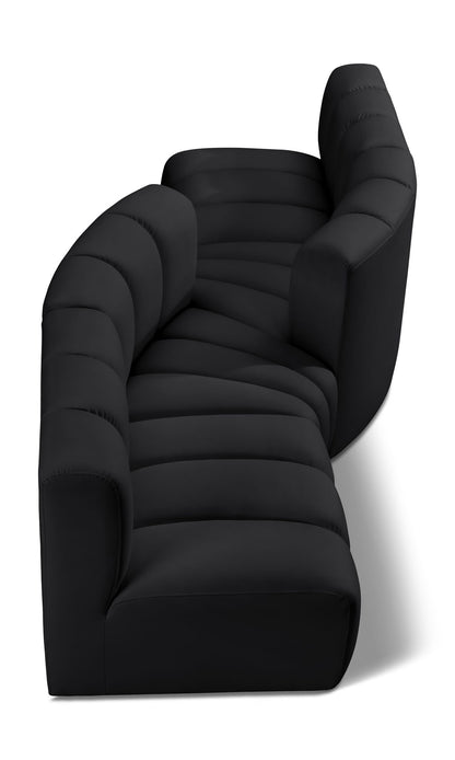 Arc - Faux Leather 4 Piece Sofa