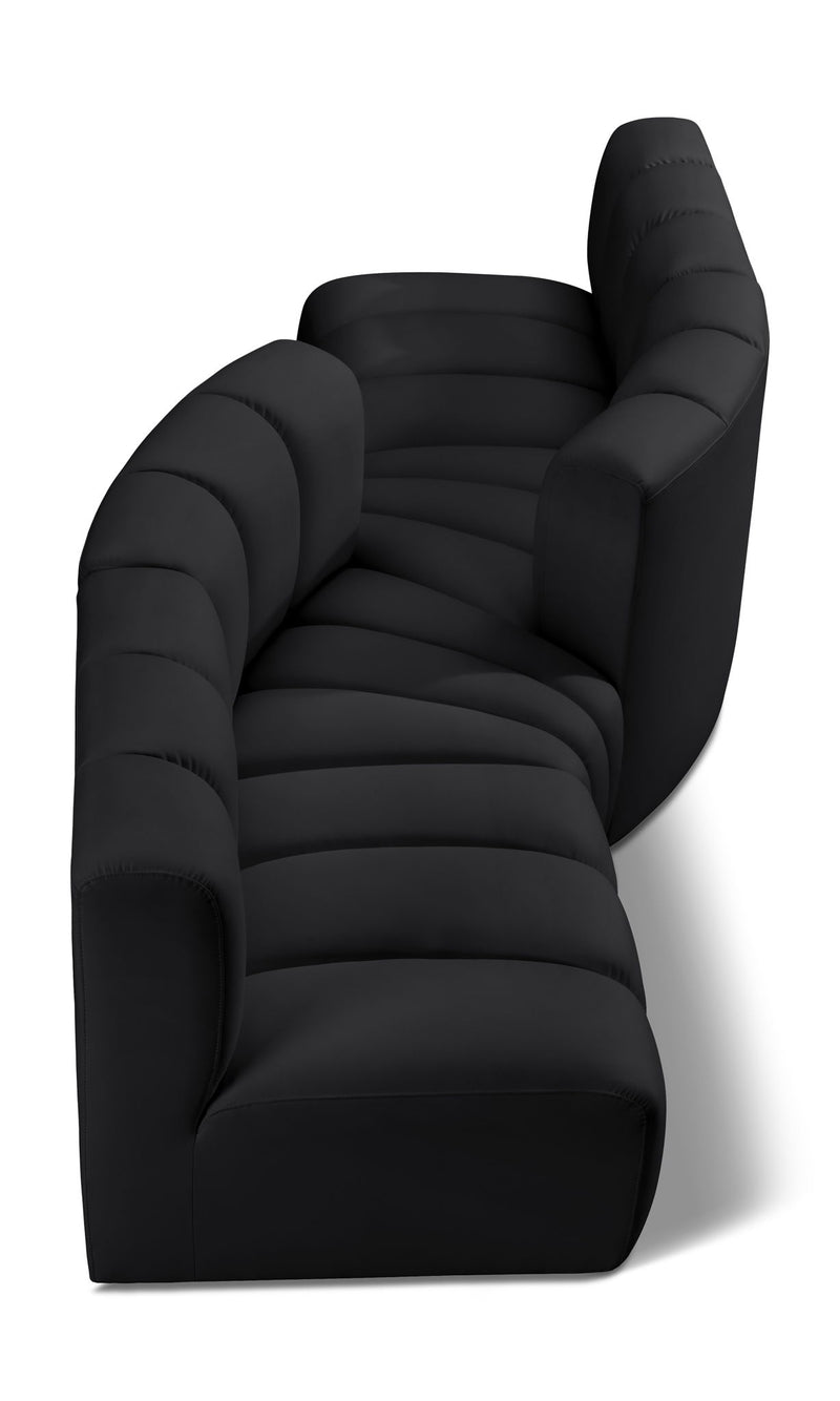 Arc - Faux Leather 4 Piece Sofa