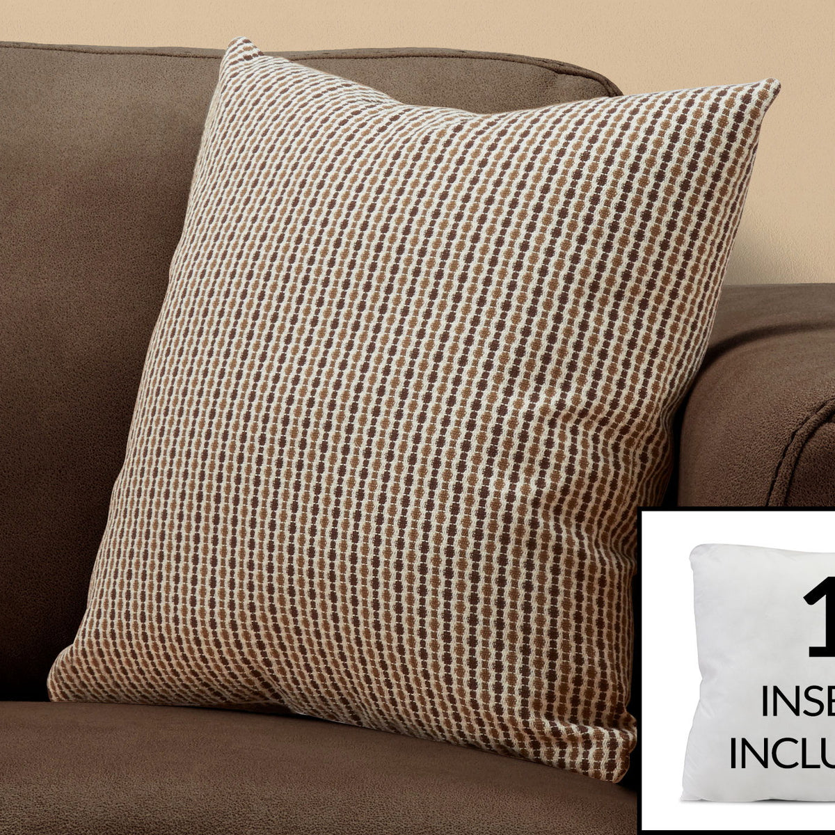 Pillows, Square, Insert Included, Decorative Throw, Hypoallergenic