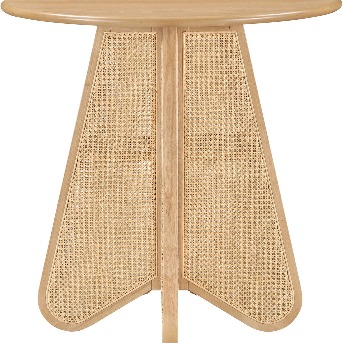 Butterfly - Solid Wood And Natural Cane Table With Natural Top