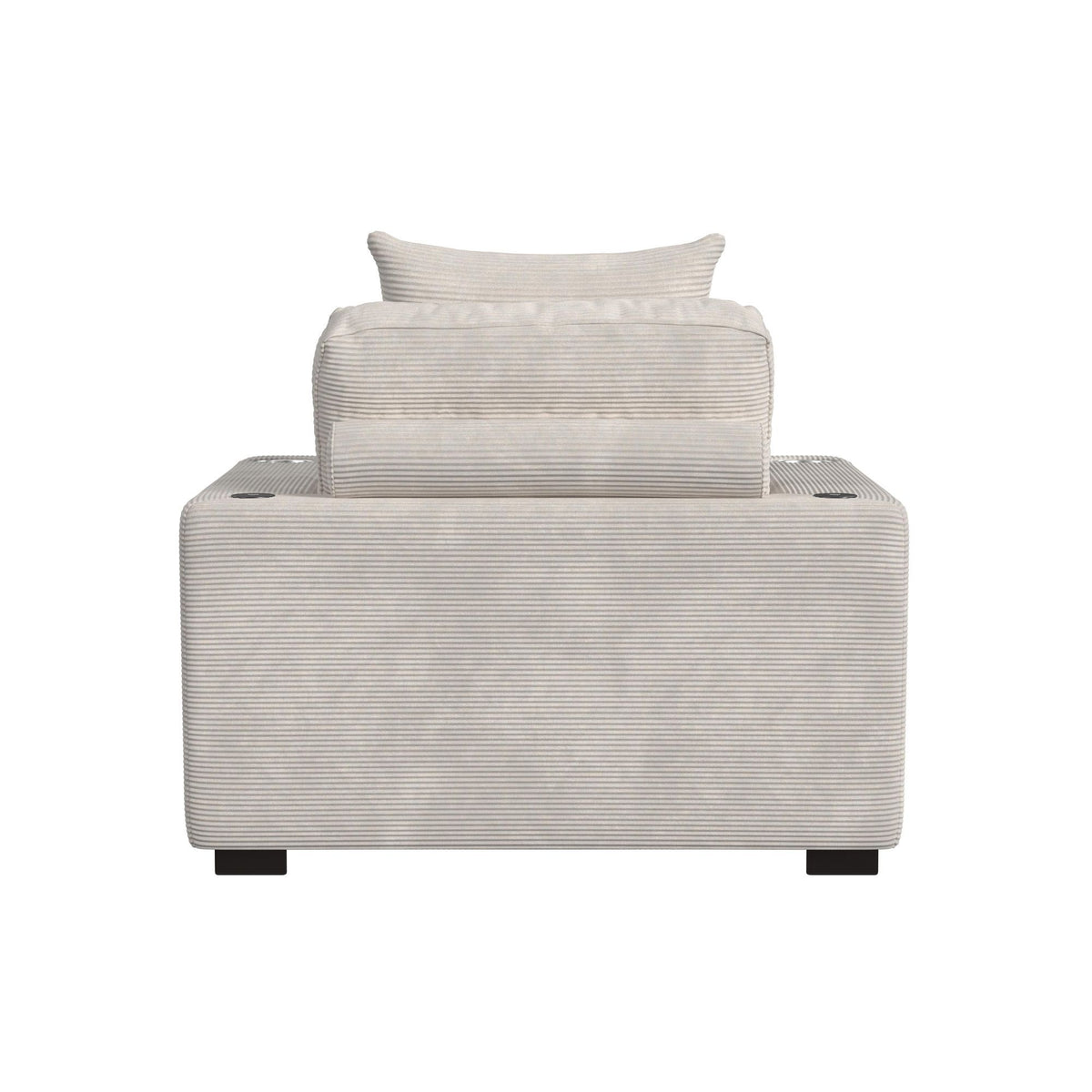 Arizona - Chaise With 1 Pillow 20", 2 Cupholders And 2 USB