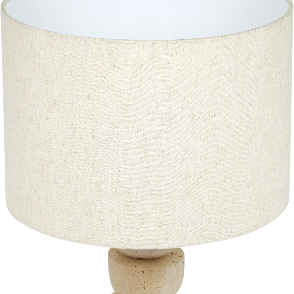 Opus - Linen Textured Fabric And Brass Table Lamp