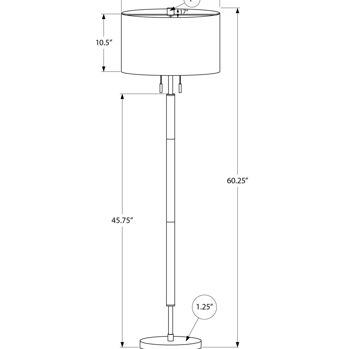 Floor Lamp Lighting - Black