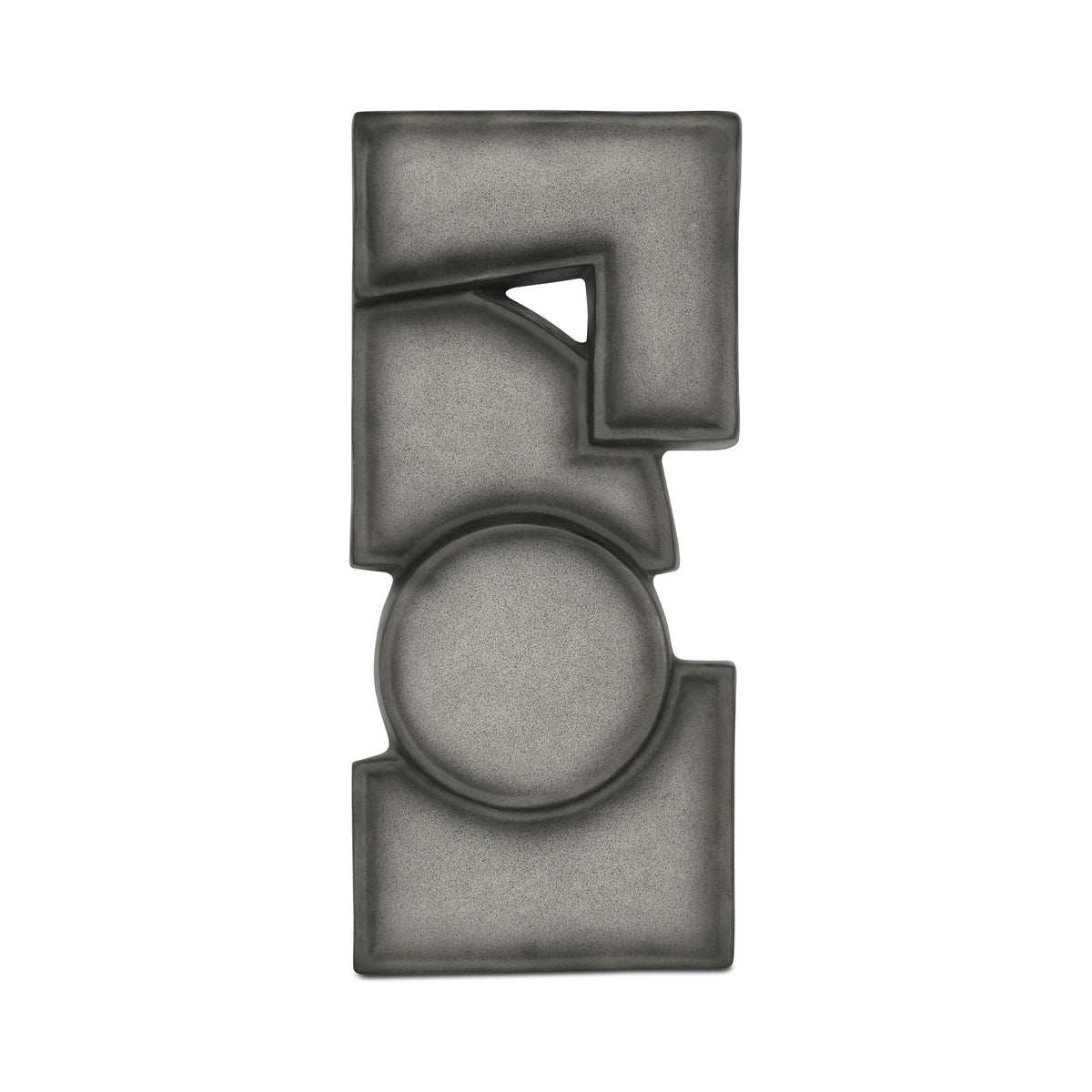 Teo - Wall Sculpture - Charcoal