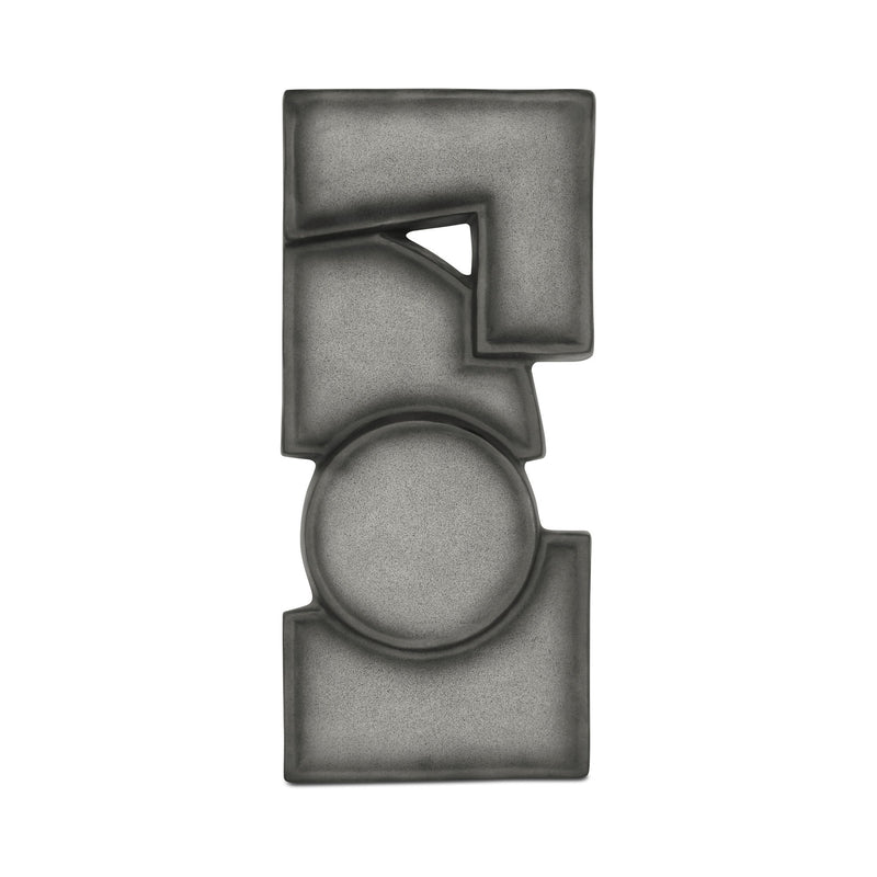 Teo - Wall Sculpture - Charcoal