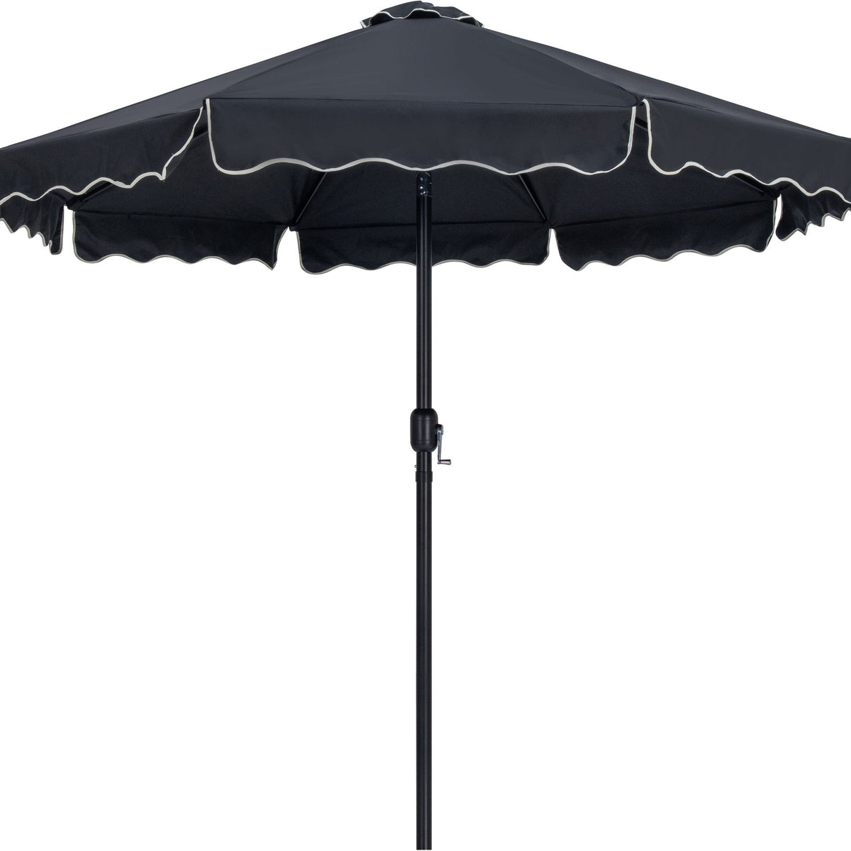 Amalfi - Patio Umbrella - White Base / Black Pole