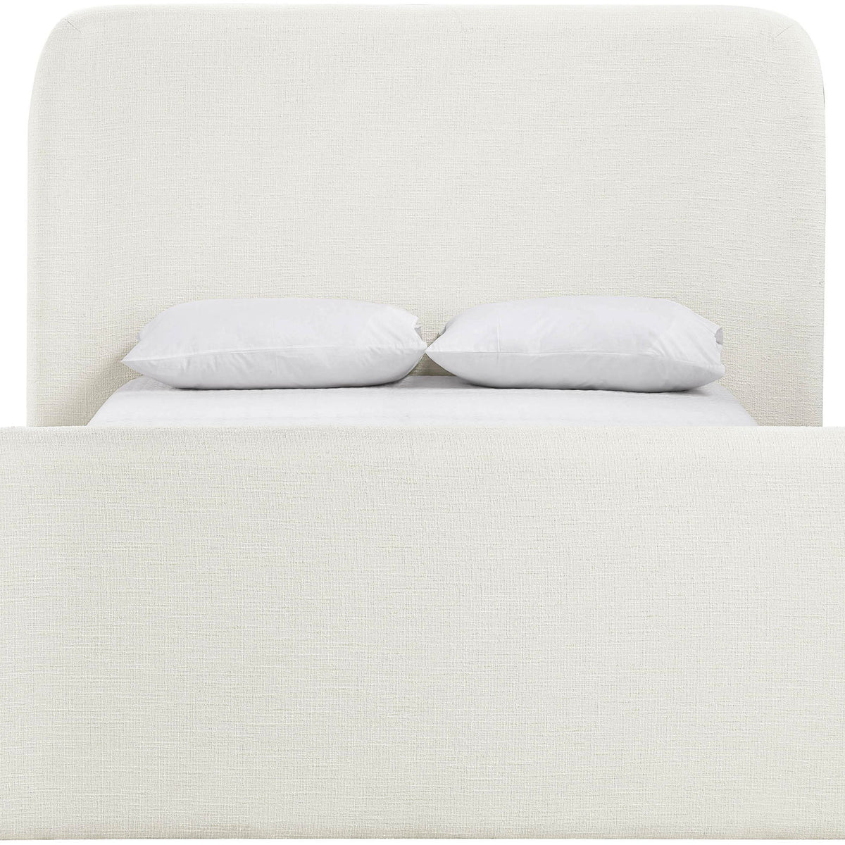 Fira - Linen Textured Fabric Upholstered Bed
