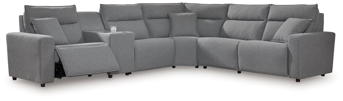 ModMax II - Salt And Pepper - Reclining Sectional