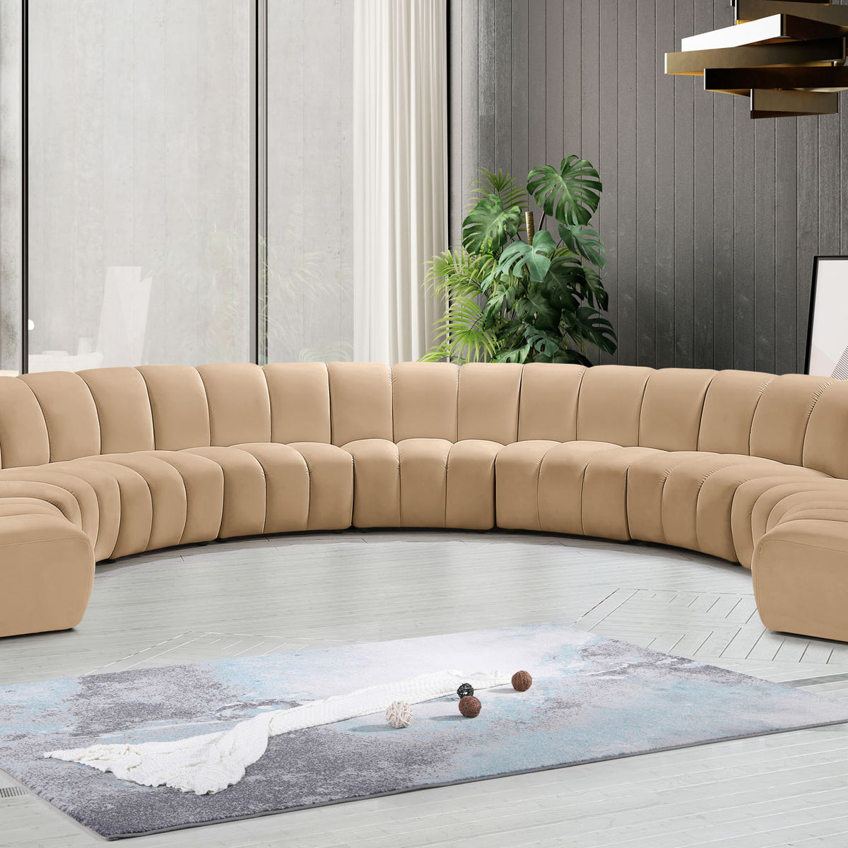 Infinity - 9 Piece Modular Sectional - Camel