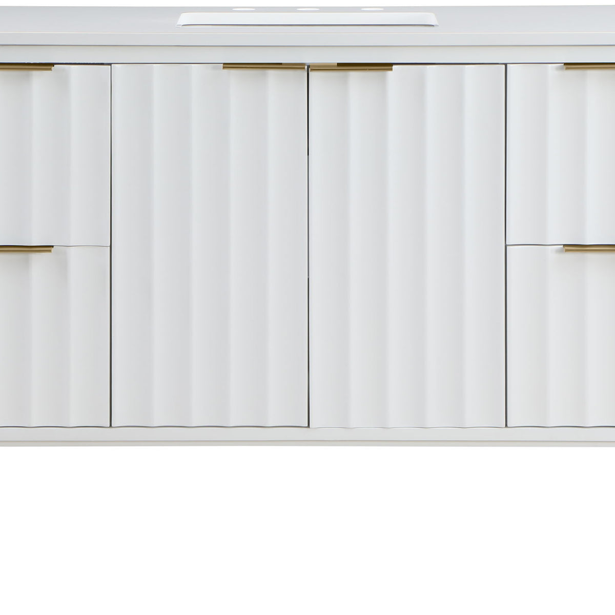 Modernist - Bathroom Vanity With Gold Legs