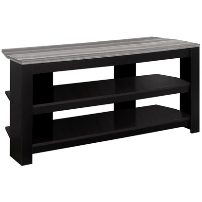 TV Stand, Console, Media Entertainment Center, 3 Storage Shelves