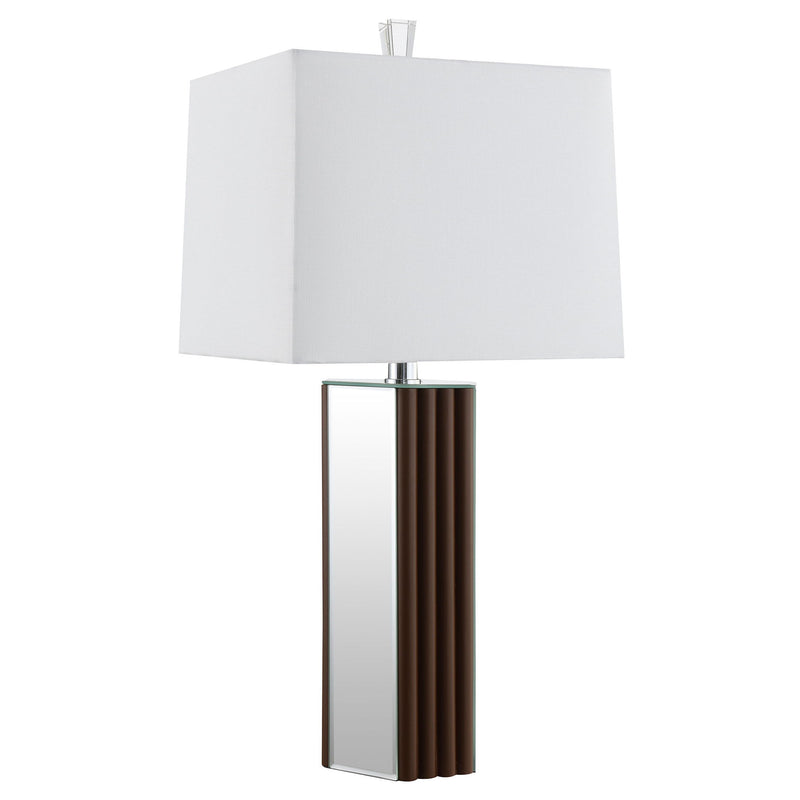 Echolls - Lamp With Scalloped Accents And Mirror Detail