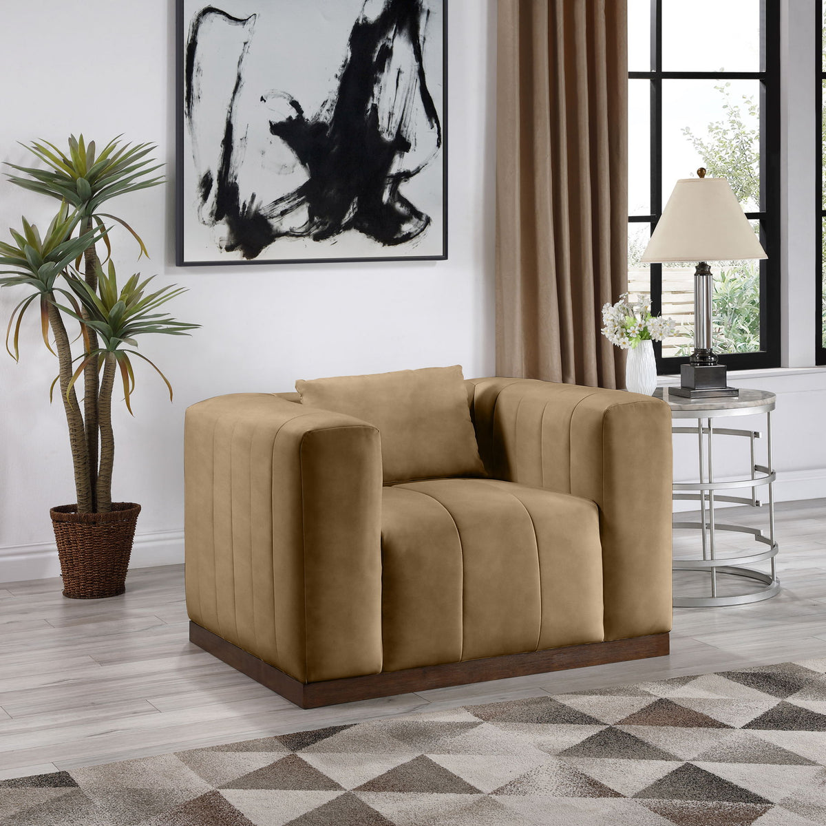 Mallina - Chair - Tan