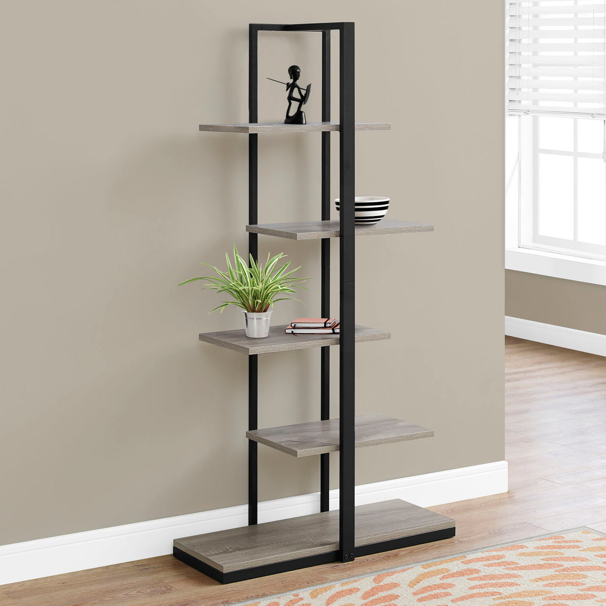 Bookshelf, Bookcase, Etagere, 5 Tie For Office, Contemporary & Modern
