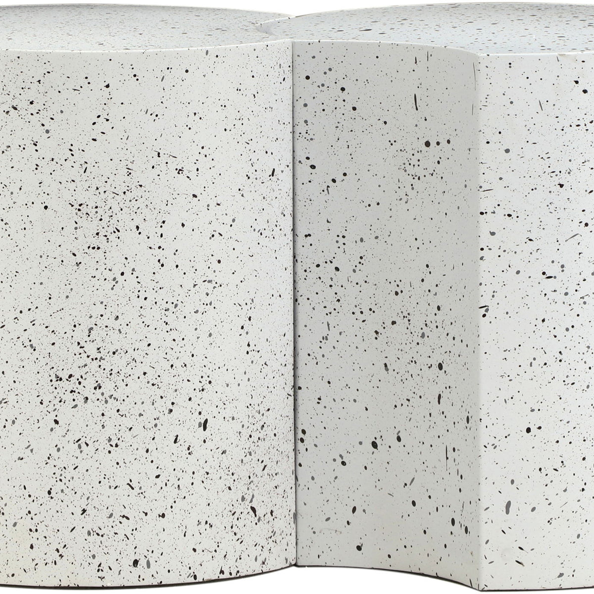 Dimple - 2 Piece Modular End Table - Terazzo Finish