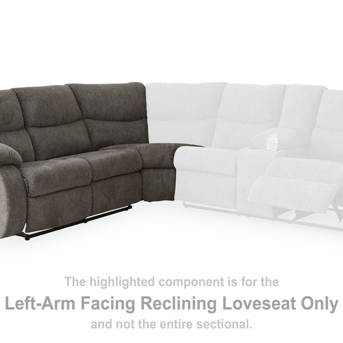 Museum - Laf Reclining Loveseat - Pewter