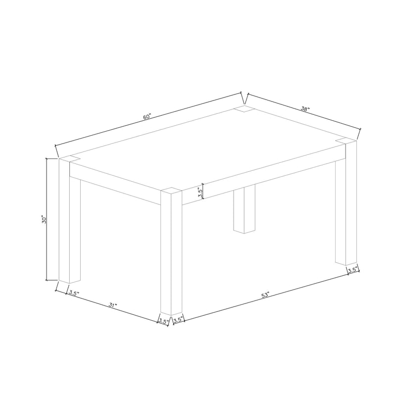 Miriam - Dining Table - Gray