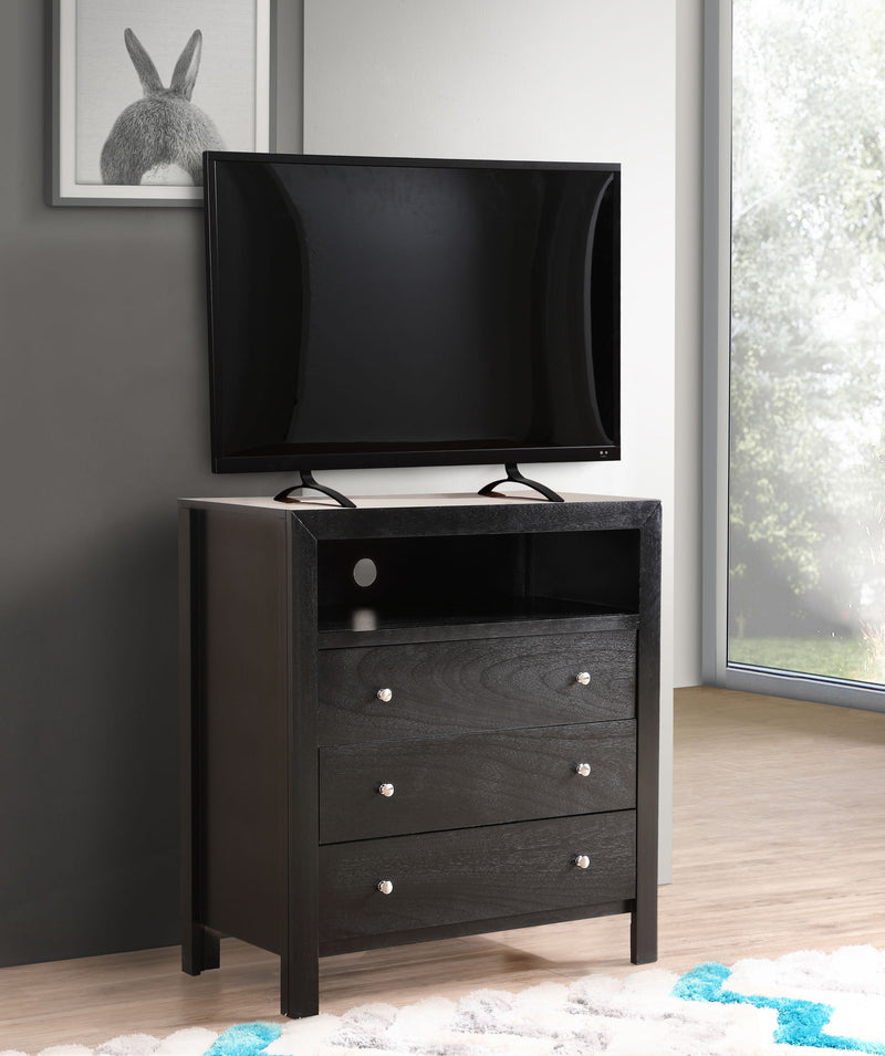 Elegant Transitional Media Chest