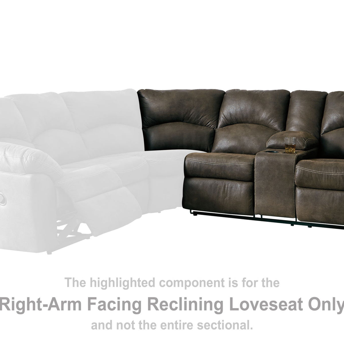 Tambo - RAF REC Loveseat w/Console - Canyon